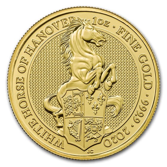 2020 Great Britain 1 oz Gold Queen's Beasts The White Horse 2020 Great Britain 1 oz Gold Queen's Beasts The White Horse